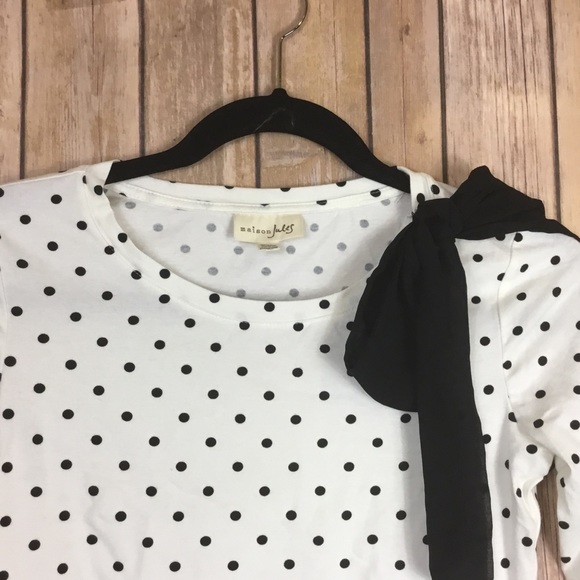 MASON JULES DOT PRINT DETAIL BOW TOP SZ XXS - Picture 2 of 5